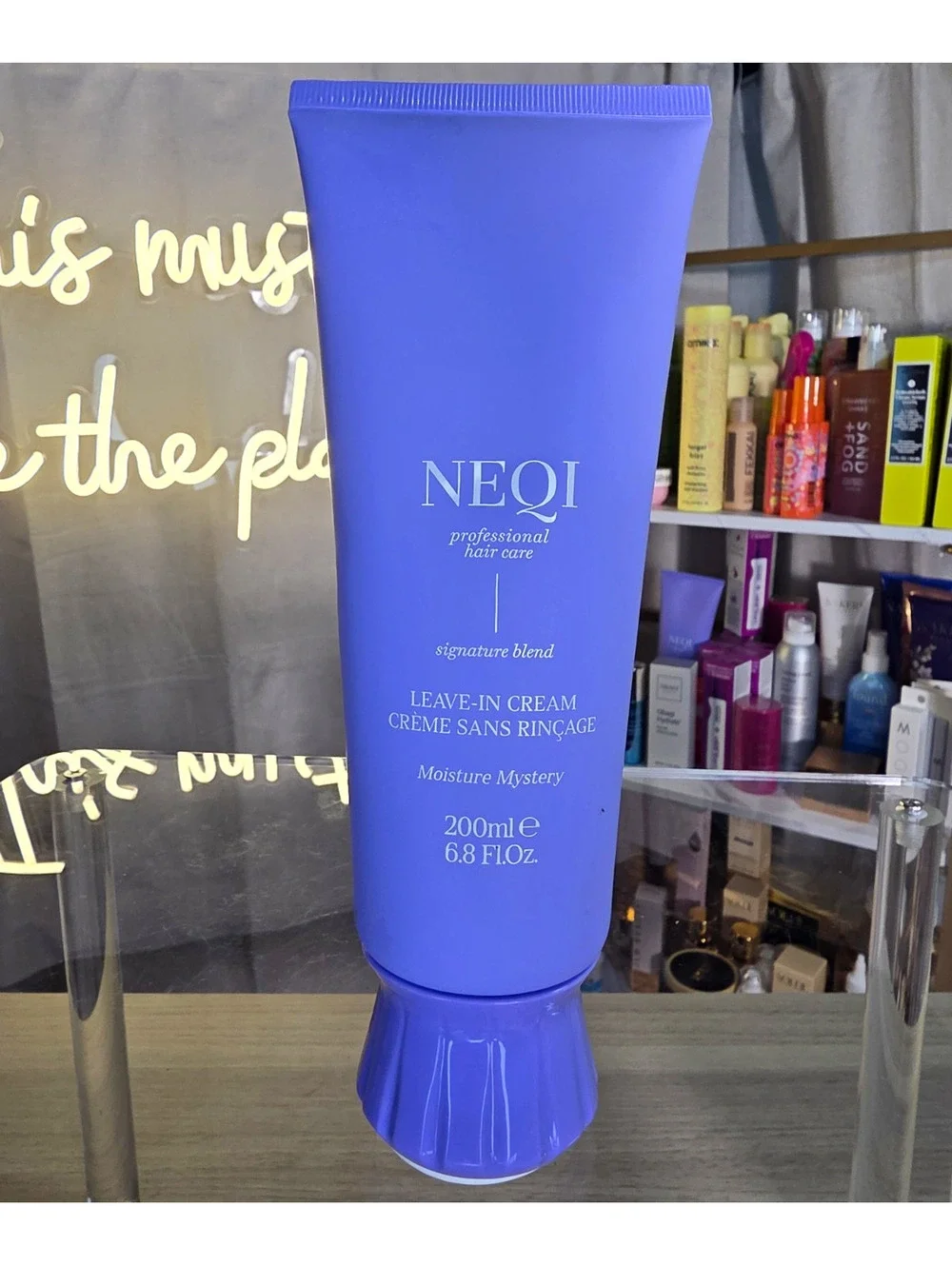 NEQI Signature Blend Moisture Mystery Leave-In Cream Peptides Heat Protect 6.8oz